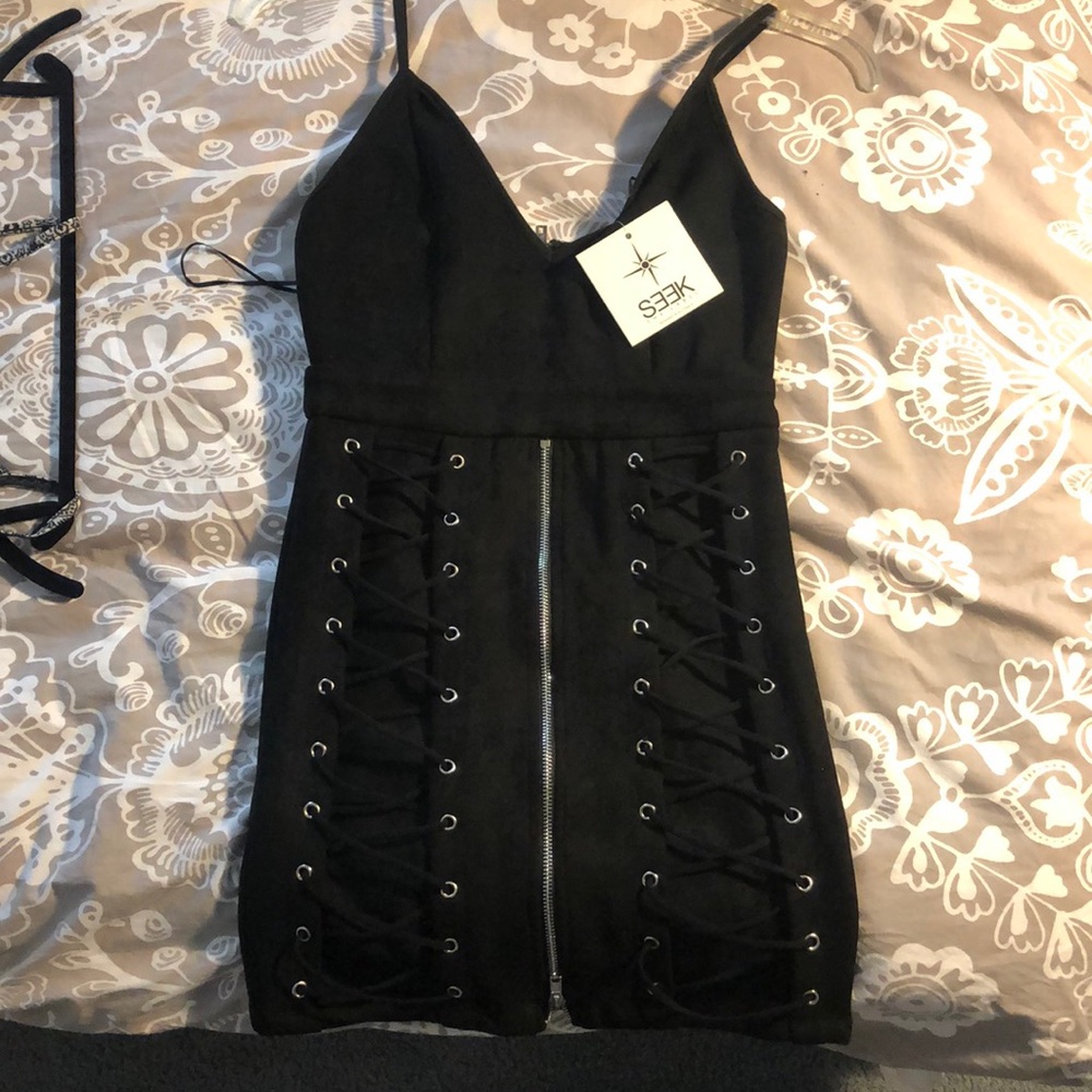 LF seek the label black dress small NWT